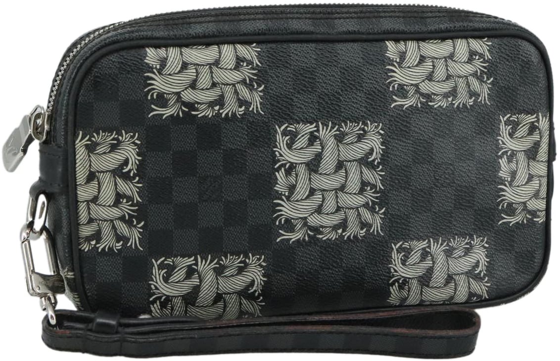 Louis Vuitton Louis Vuitton Pochette Volga Limited Edition Nemeth Damier Graphite Zwart