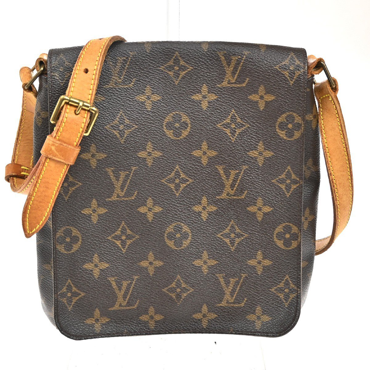 Louis Vuitton Musette Handbag Monogram Canvas Bruin