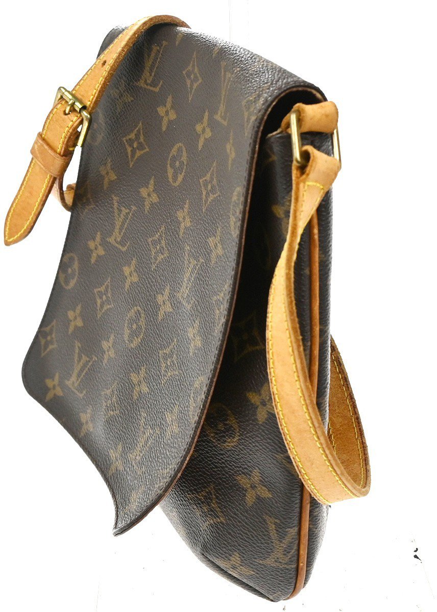 Louis Vuitton Musette Handbag Monogram Canvas Bruin