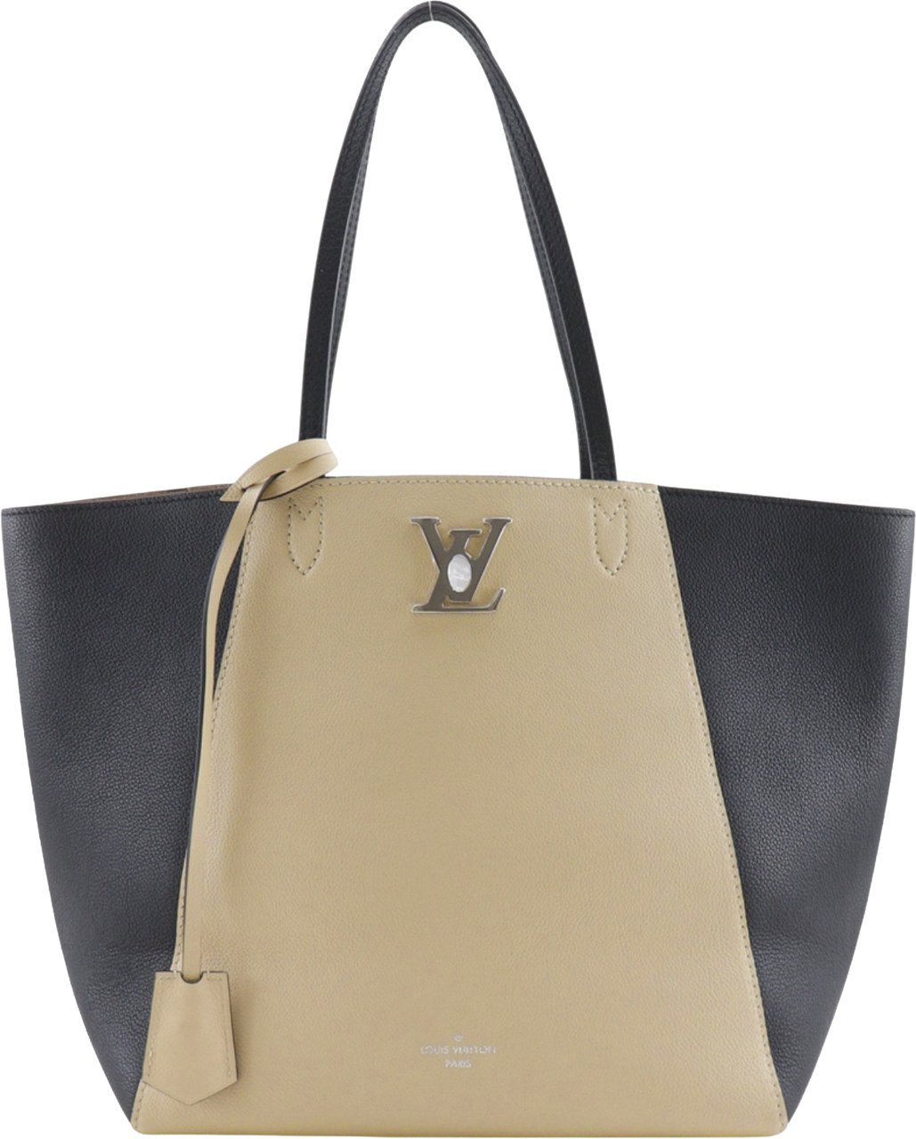 Louis Vuitton Lockme Cabas Leather Beige