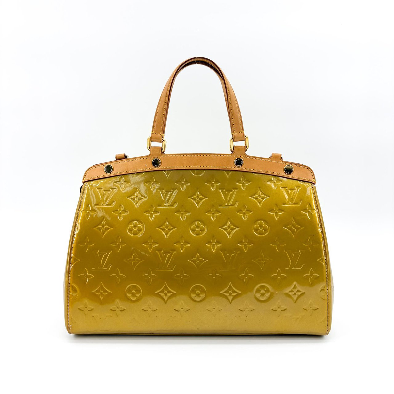 Louis Vuitton Louis Vuitton Brea Handbag Monogram Vernis MM Groen
