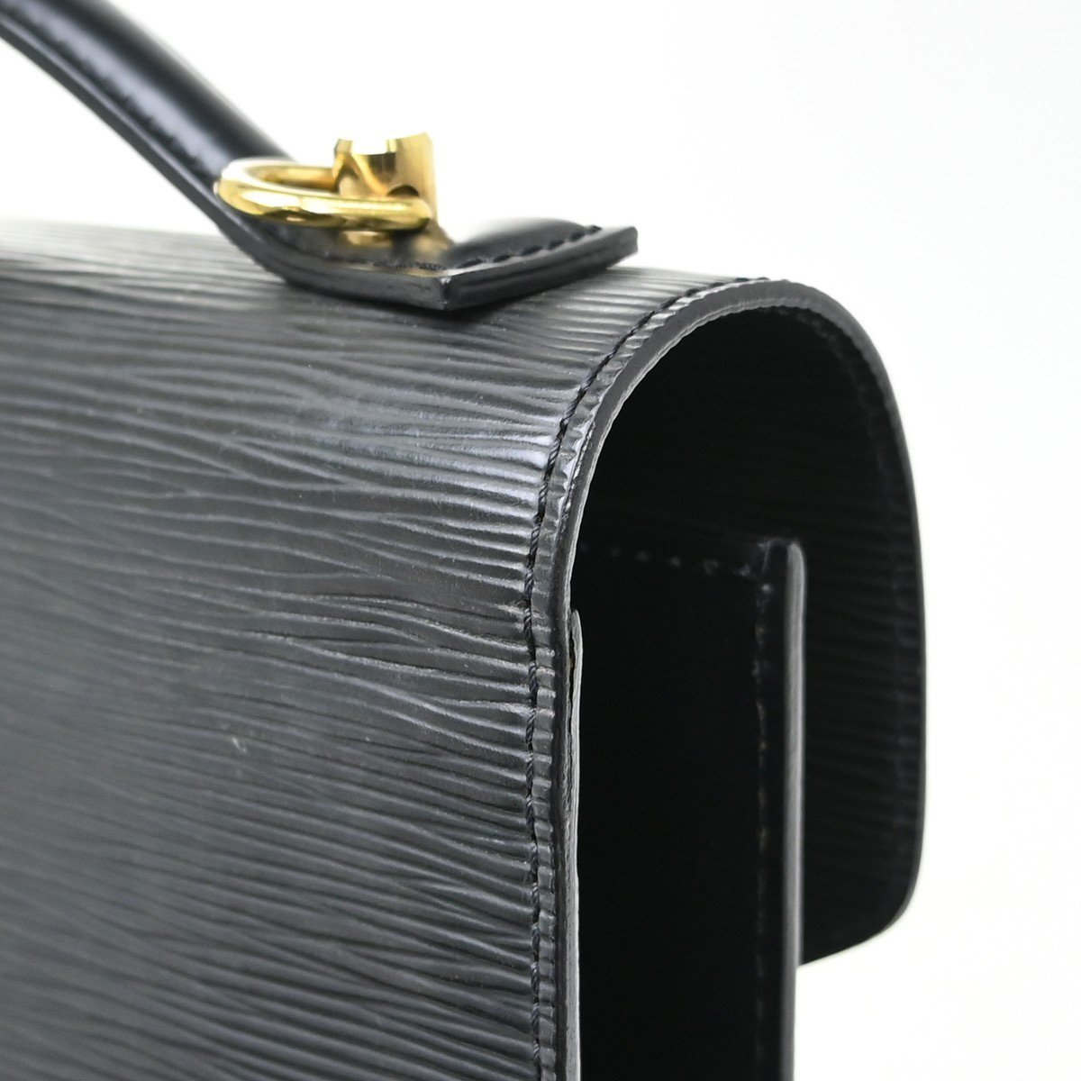 Louis Vuitton Louis Vuitton Monceau Handbag Epi Leather BB Zwart