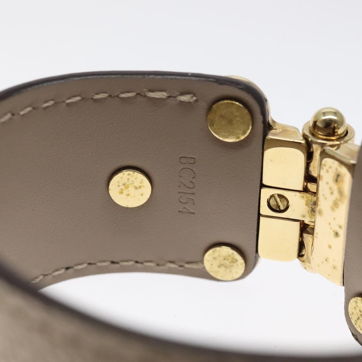 Louis Vuitton Louis Vuitton Save It Bracelet Leather Beige