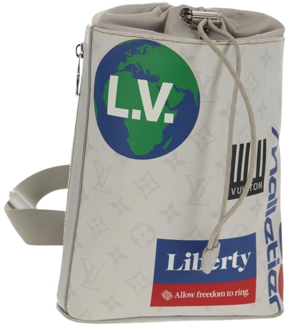 Louis Vuitton Louis Vuitton Chalk Sling Bag Limited Edition Logo Story Monogram Canvas Wit