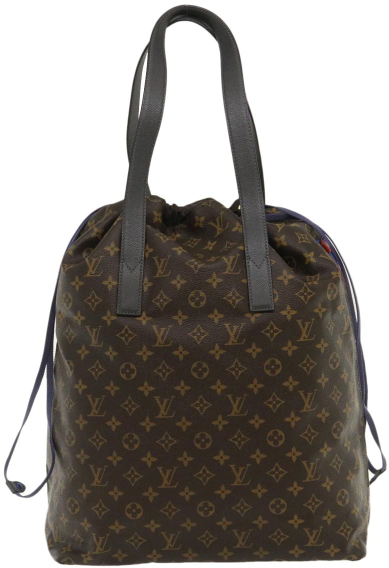 Louis Vuitton Louis Vuitton Cabas Light Drawstring Bag Monogram Split Canvas Bruin