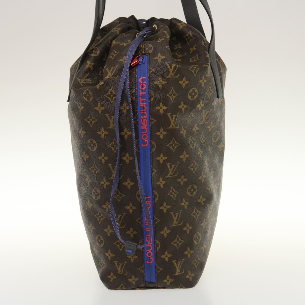 Louis Vuitton Louis Vuitton Cabas Light Drawstring Bag Monogram Split Canvas Bruin