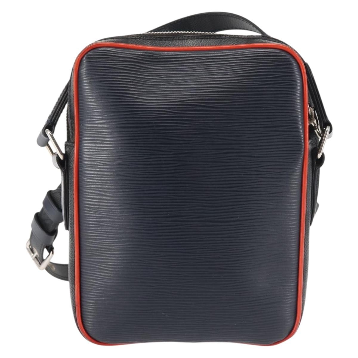 Louis Vuitton Louis Vuitton Danube Handbag Epi Leather Slim Navy