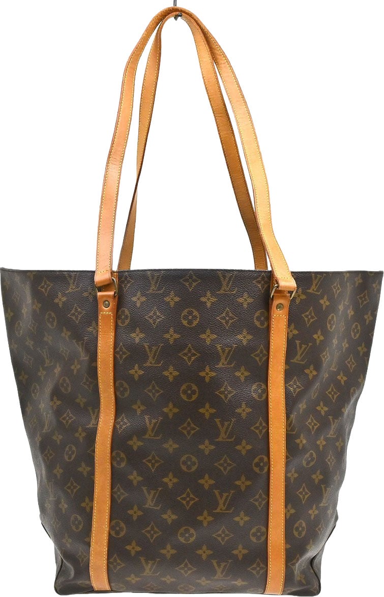 Louis Vuitton Shopping Sac Handbag Monogram Canvas GM Bruin