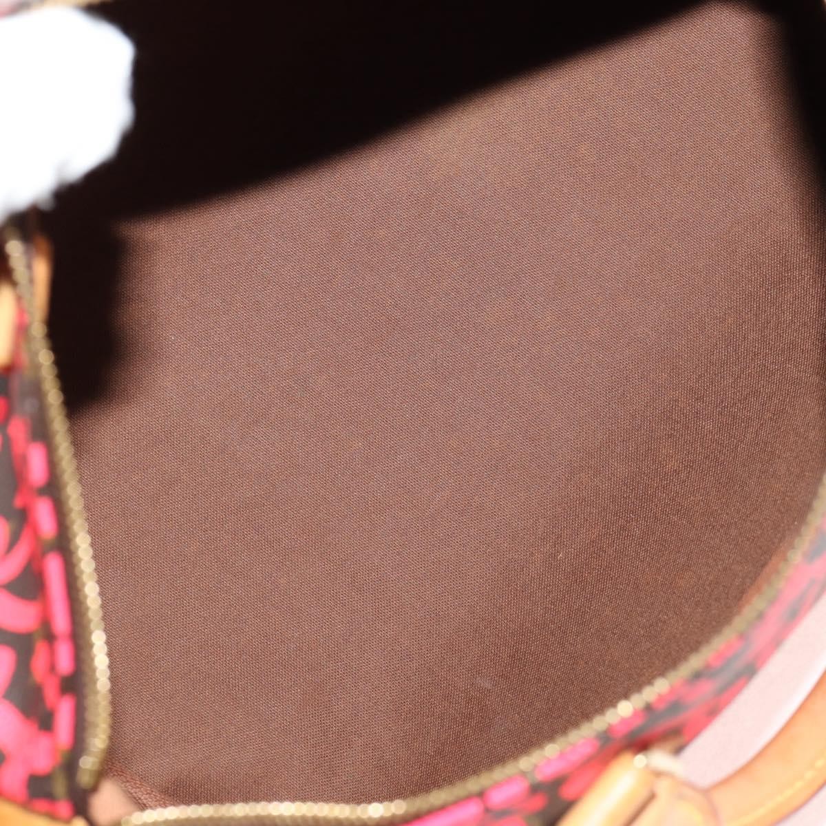 Louis Vuitton Louis Vuitton Speedy Handbag Limited Edition Monogram Graffiti 30 Roze