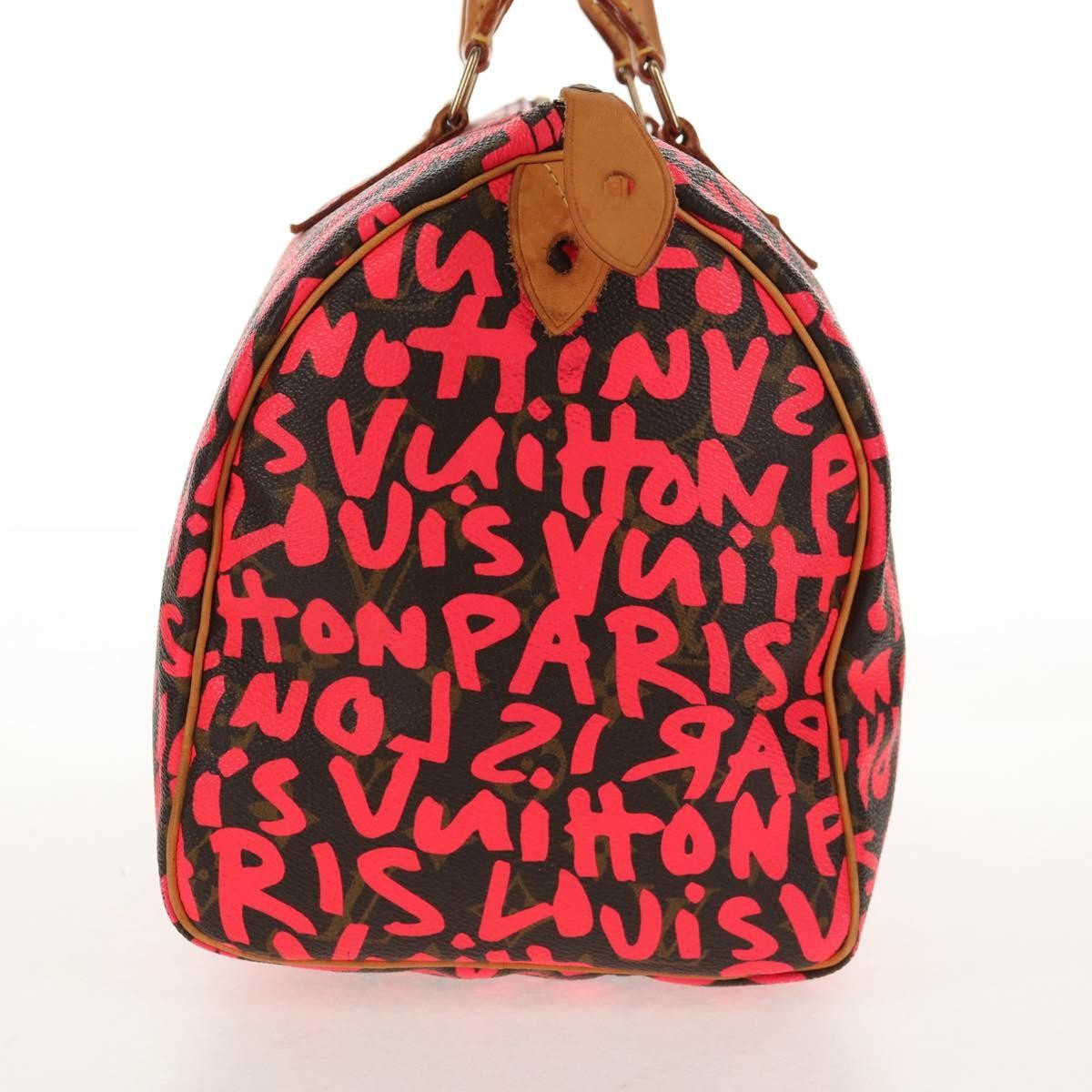 Louis Vuitton Louis Vuitton Speedy Handbag Limited Edition Monogram Graffiti 30 Roze