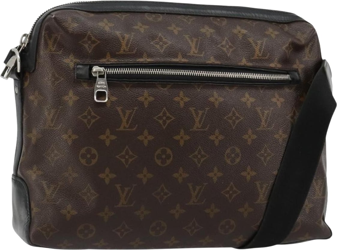 Louis Vuitton Torres Handbag Macassar Monogram Canvas GM Bruin
