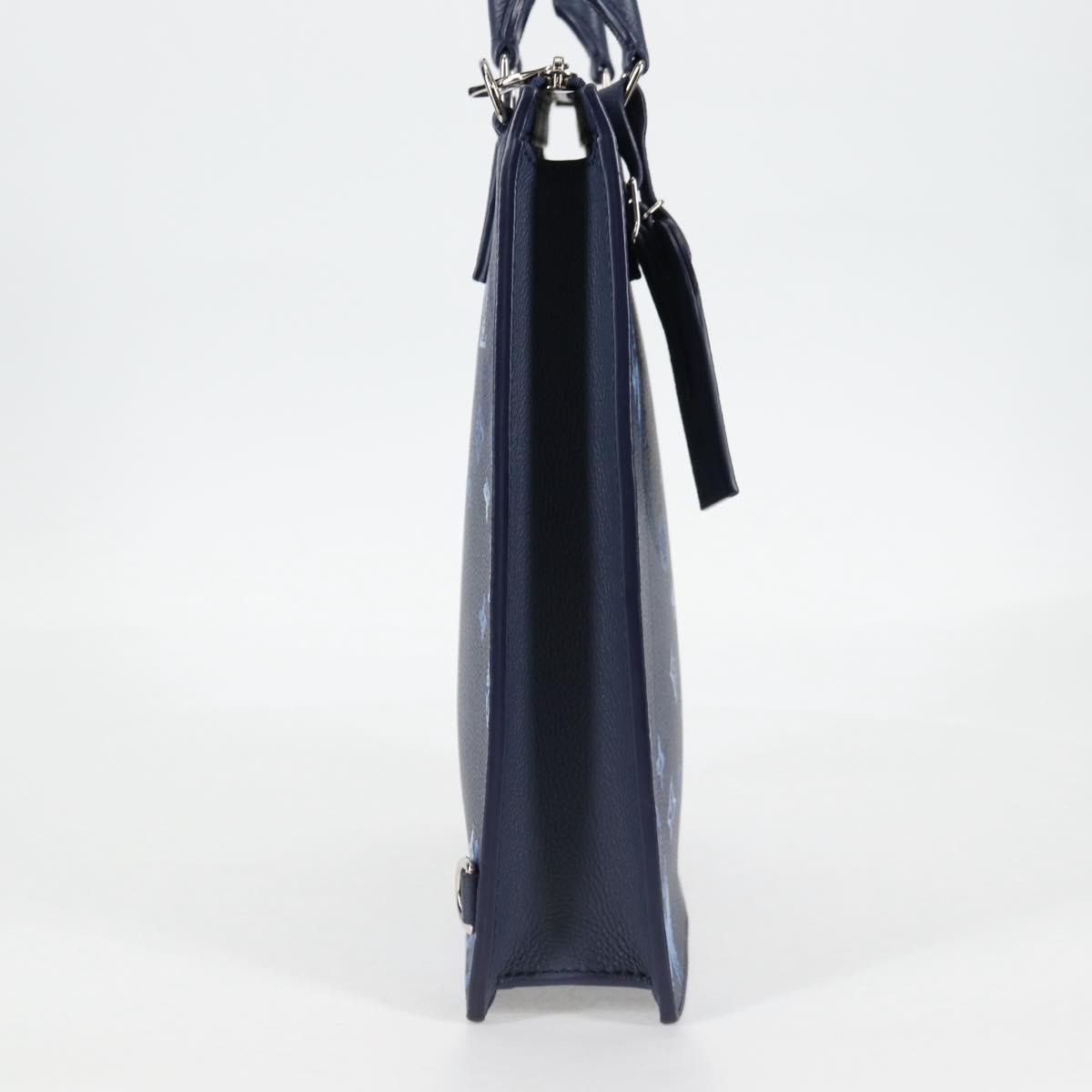 Louis Vuitton Louis Vuitton Sac Plat Zipped Bag Limited Edition Monogram Ink Watercolor Leather Blauw