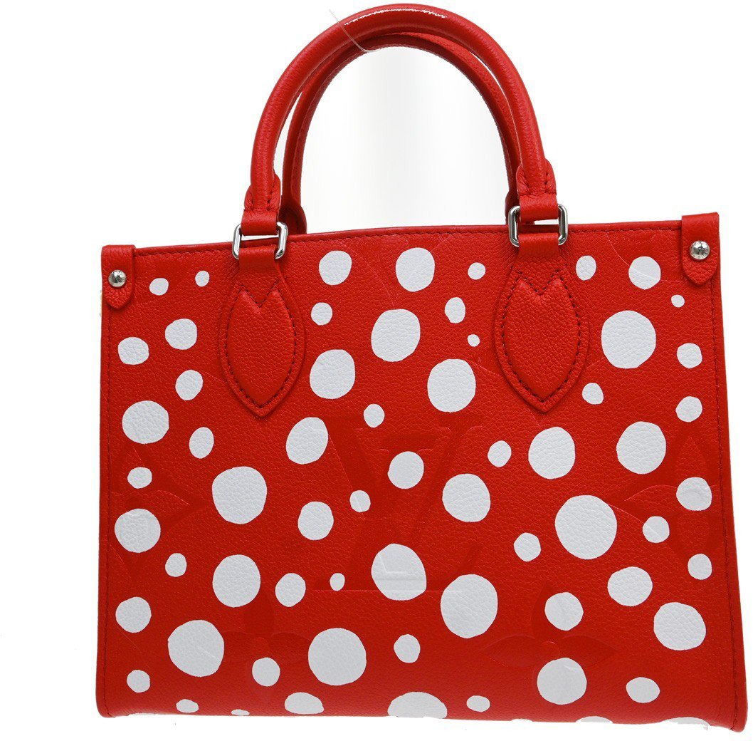 Louis Vuitton OnTheGo Tote Yayoi Kusama Infinity Dots Monogram Empreinte Giant PM Rood