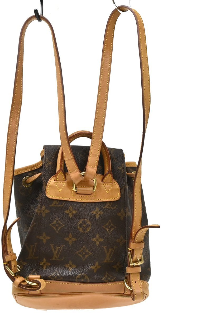 Louis Vuitton Vintage Montsouris Monogram Canvas Mini Bruin