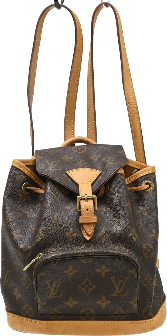 Louis Vuitton Vintage Montsouris Monogram Canvas Mini Bruin