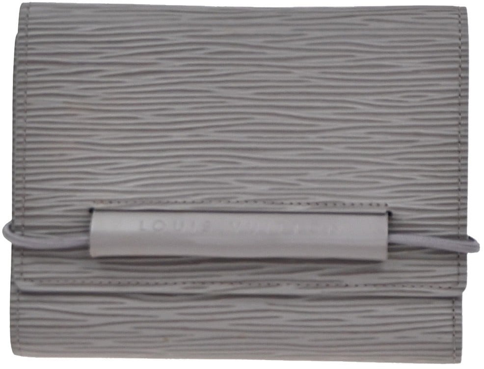 Louis Vuitton Louis Vuitton Porte Monnaie Elastique Wallet Epi Leather Paars