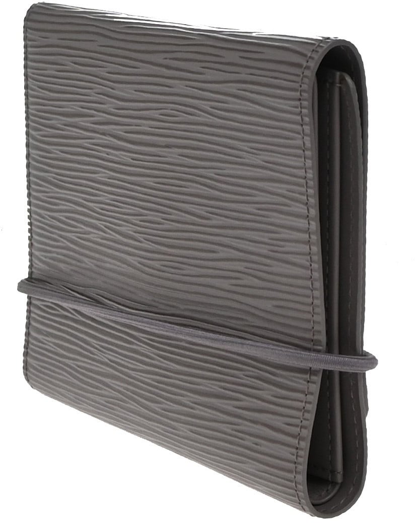 Louis Vuitton Louis Vuitton Porte Monnaie Elastique Wallet Epi Leather Paars