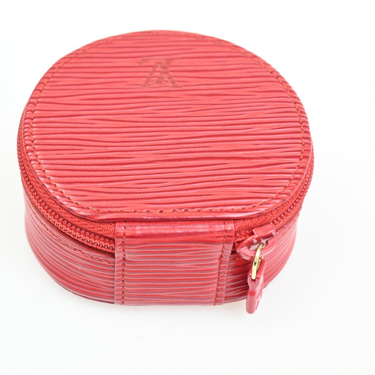 Louis Vuitton Ecrin Bijoux Jewelry Case Epi Leather PM Rood