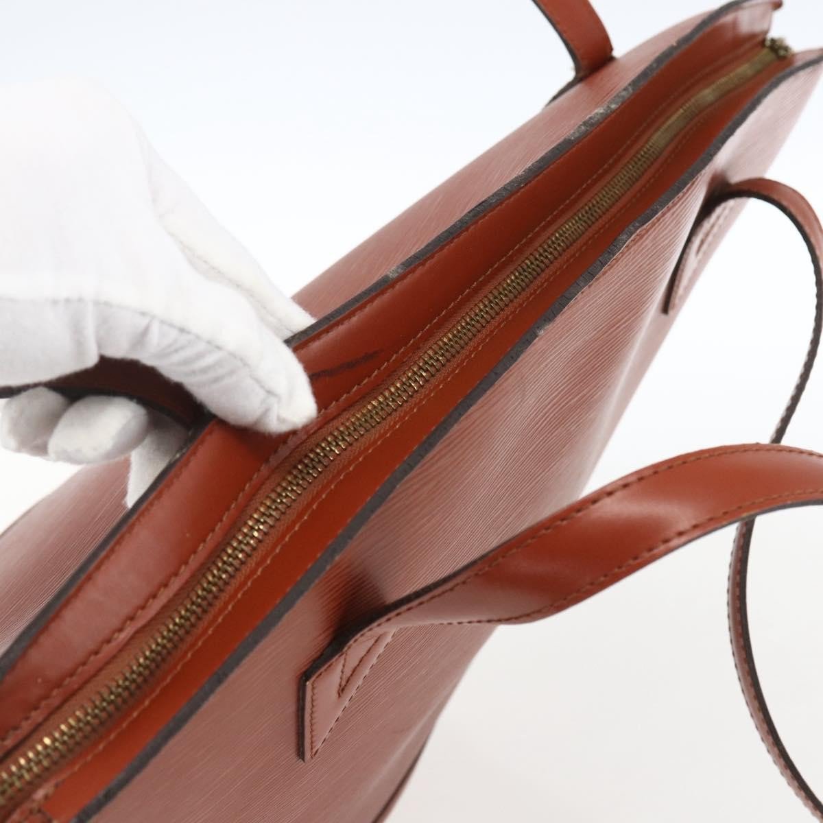 Louis Vuitton Louis Vuitton Saint Jacques Handbag Epi Leather MM Bruin