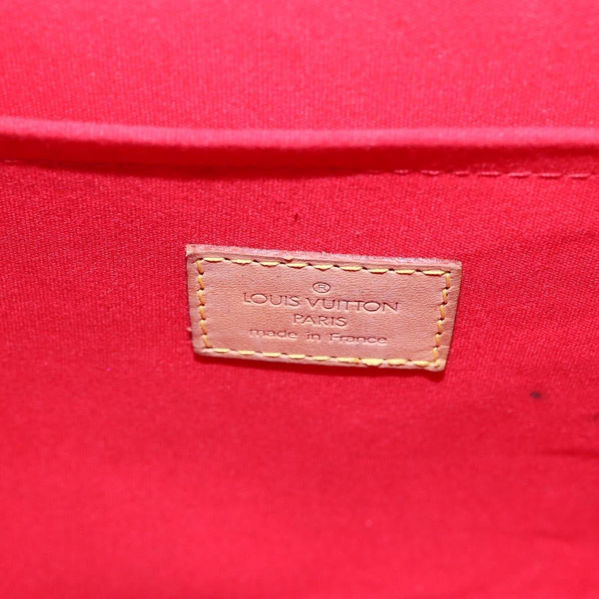 Louis Vuitton Louis Vuitton Biscayne Bay Handbag Monogram Vernis GM Rood