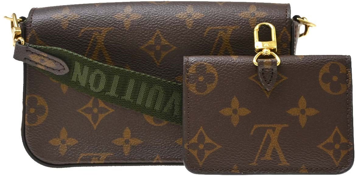 Louis Vuitton Felicie Strap & Go Monogram Canvas Large Bruin