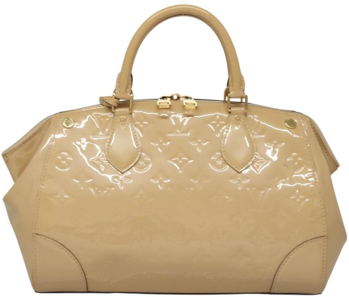 Louis Vuitton Louis Vuitton Santa Monica Handbag Monogram Vernis Beige