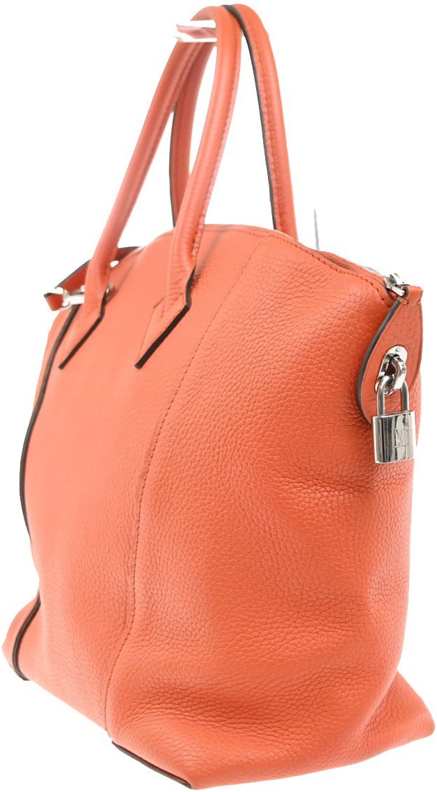 Louis Vuitton Louis Vuitton Soft Lockit Handbag Leather MM Oranje