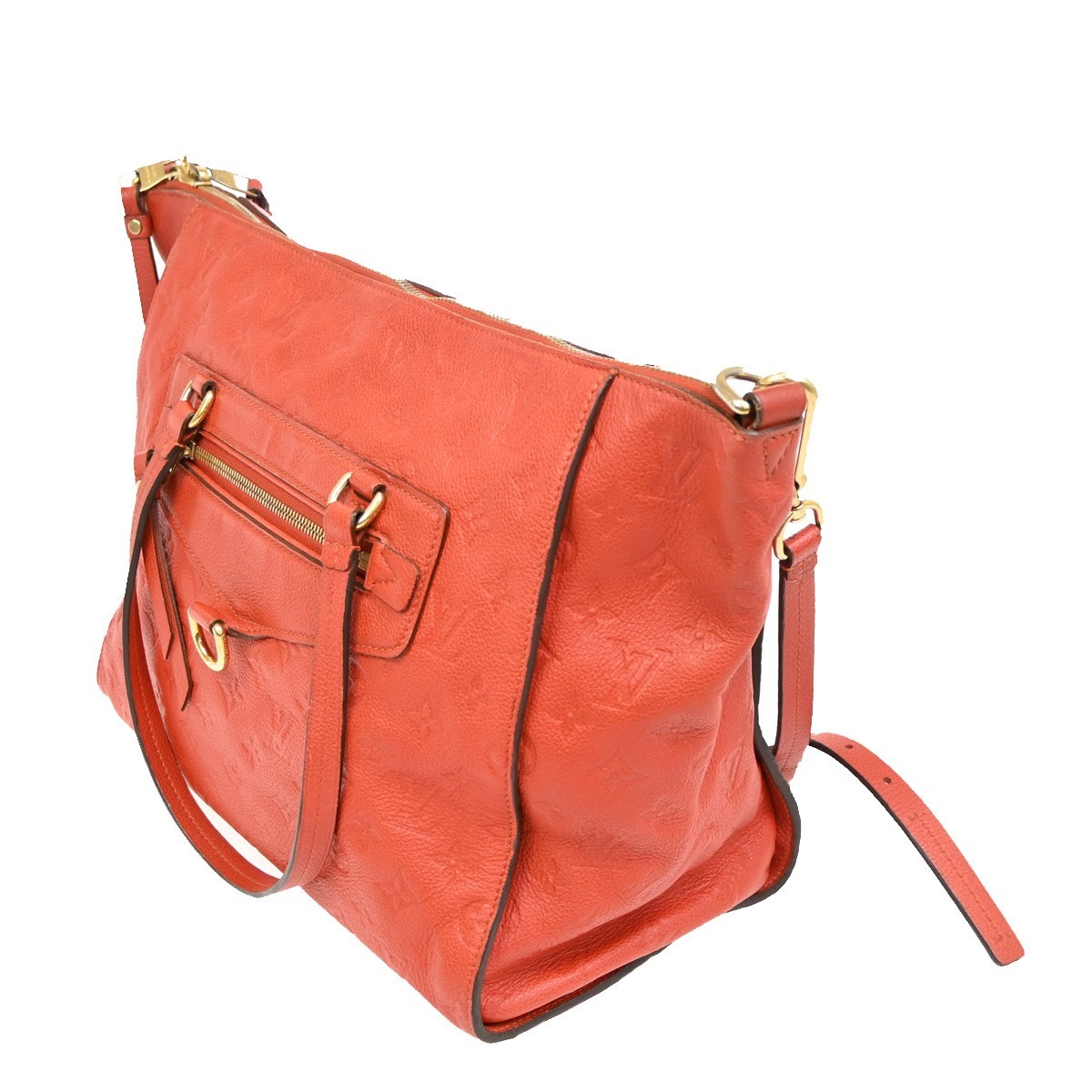 Louis Vuitton Louis Vuitton Lumineuse Handbag Monogram Empreinte Leather PM Rood