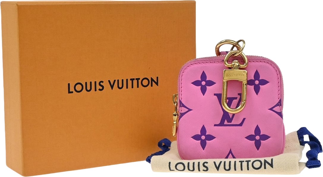 Louis Vuitton Louis Vuitton Lanyard Multipochette Coin Case Monogram Empreinte Roze