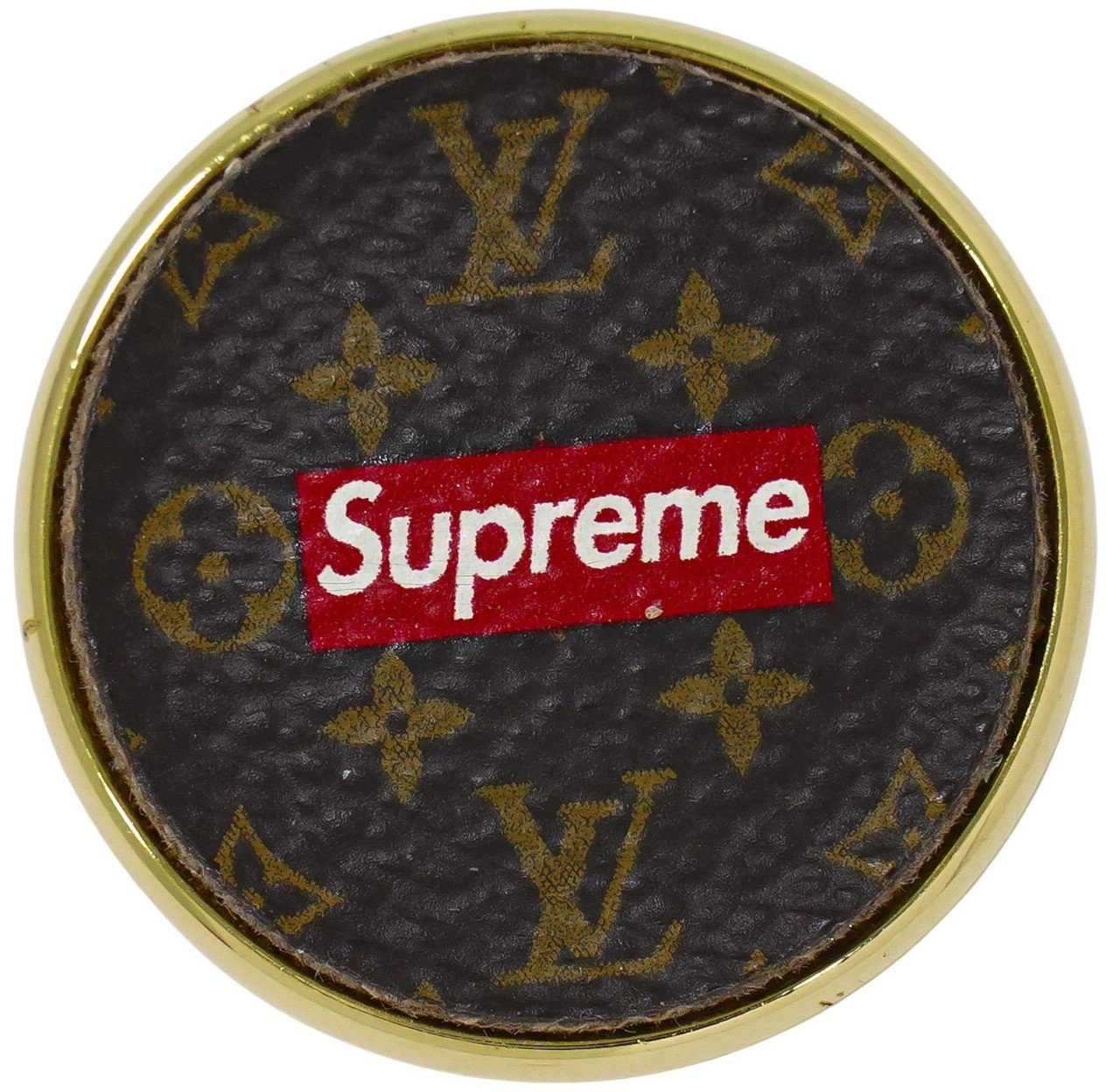 Louis Vuitton Louis Vuitton Single LV Snowflake Pin Metal Bruin