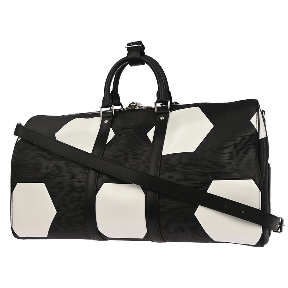 Louis Vuitton Louis Vuitton Keepall Bandouliere Bag Limited Edition FIFA World Cup Epi Leather 50 Zwart
