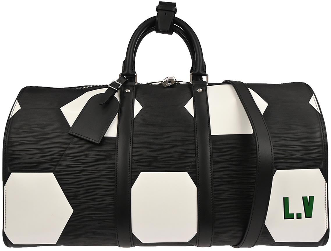 Louis Vuitton Louis Vuitton Keepall Bandouliere Bag Limited Edition FIFA World Cup Epi Leather 50 Zwart