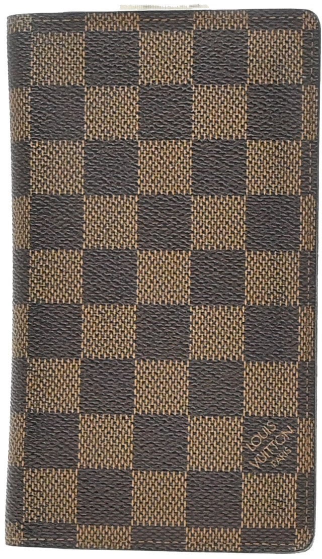 Louis Vuitton Louis Vuitton Checkbook Cover Damier Bruin