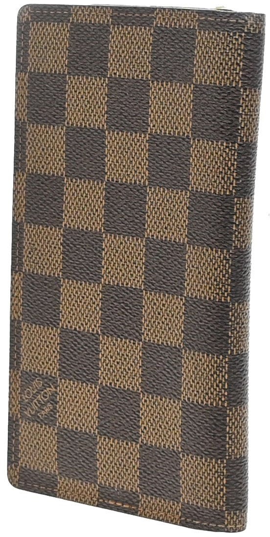 Louis Vuitton Louis Vuitton Checkbook Cover Damier Bruin