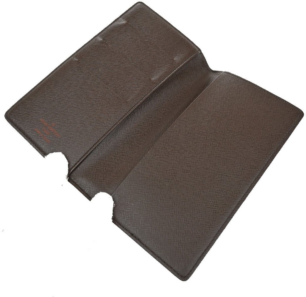 Louis Vuitton Louis Vuitton Checkbook Cover Damier Bruin