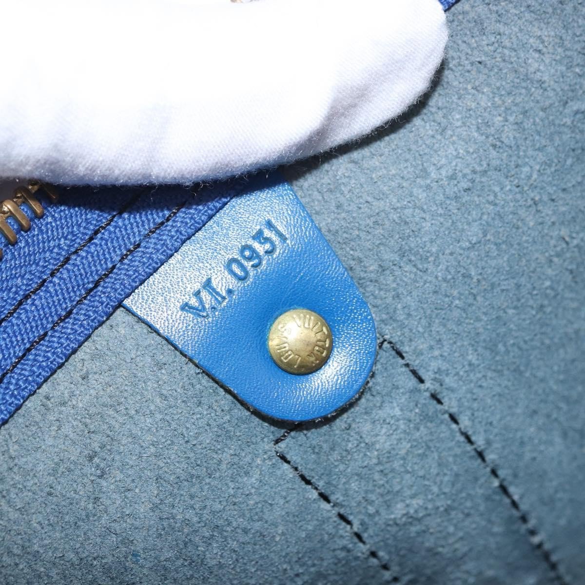 Louis Vuitton Keepall Bag Epi Leather 45 Blauw
