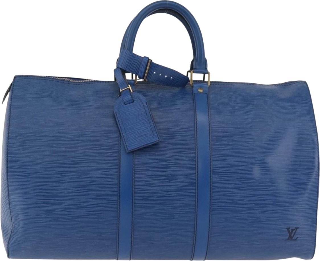 Louis Vuitton Keepall Bag Epi Leather 45 Blauw