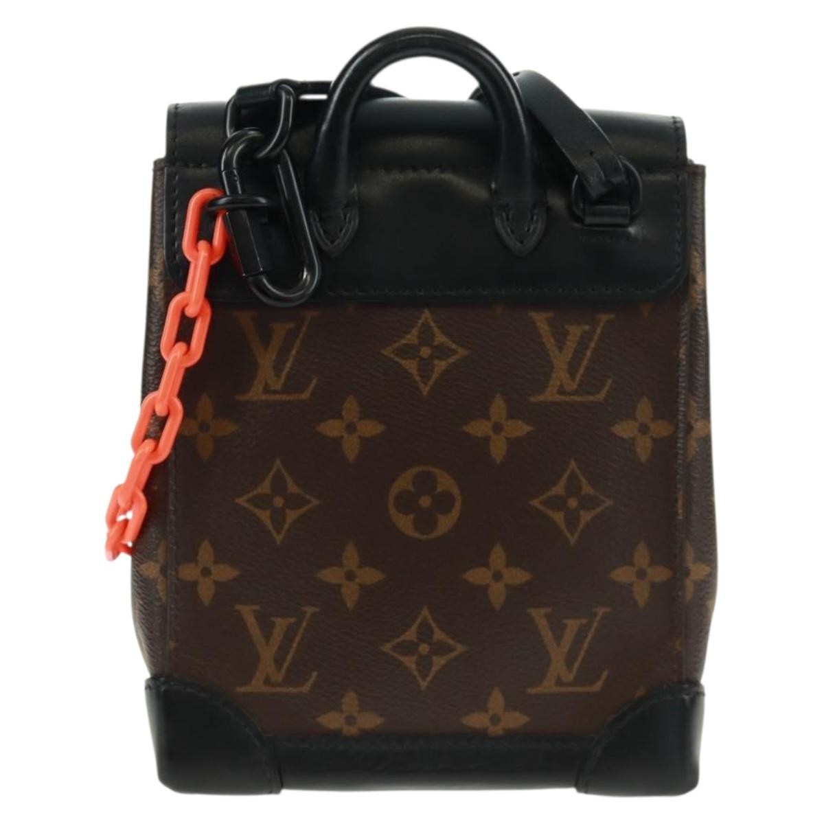 Louis Vuitton Louis Vuitton Steamer Bag Monogram Canvas with LV Friends Patch XS Bruin