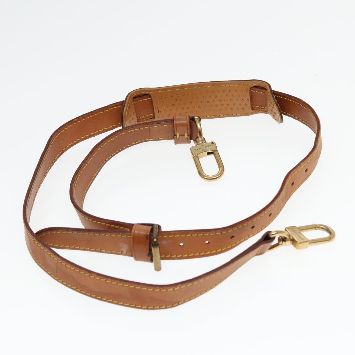 Louis Vuitton Bandouliere Leather 110 cm Bruin