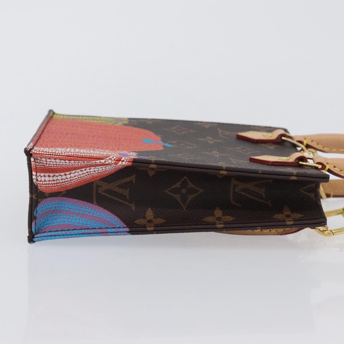 Louis Vuitton Louis Vuitton Petit Sac Plat Bag Yayoi Kusama Pumpkins Monogram Canvas Bruin