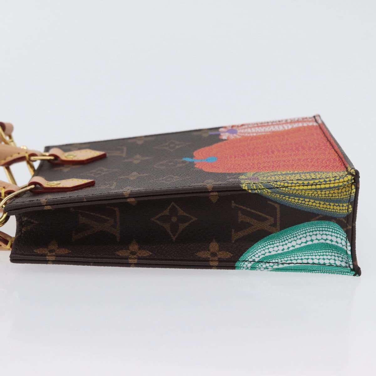 Louis Vuitton Louis Vuitton Petit Sac Plat Bag Yayoi Kusama Pumpkins Monogram Canvas Bruin