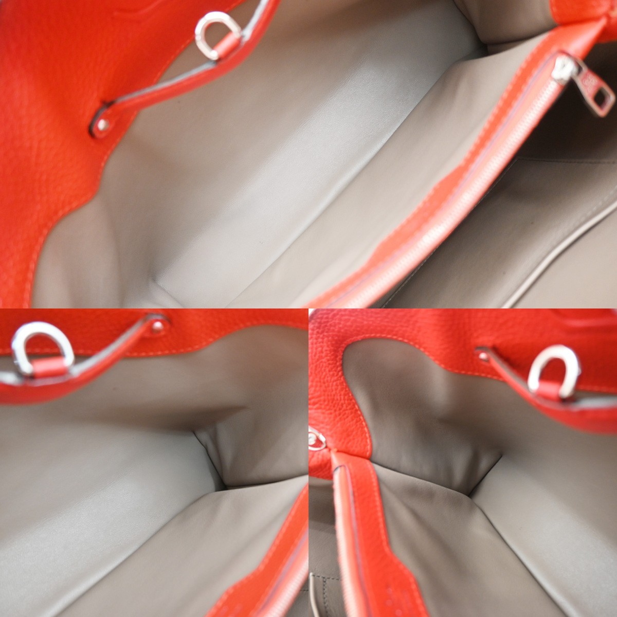 Louis Vuitton Louis Vuitton Capucines Bag Leather MM Rood