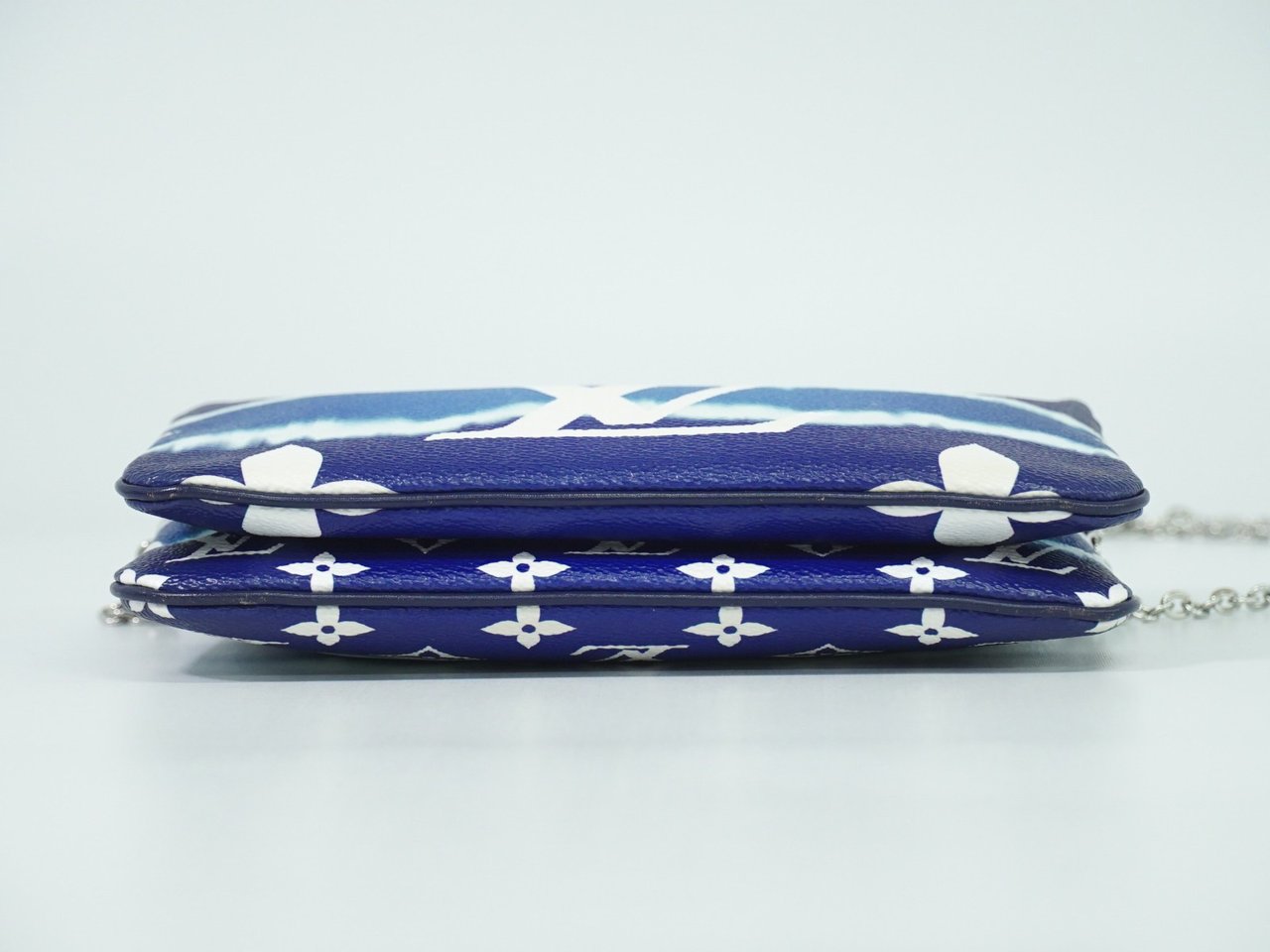 Louis Vuitton Louis Vuitton Double Zip Pochette Limited Edition Escale Monogram Giant Blauw