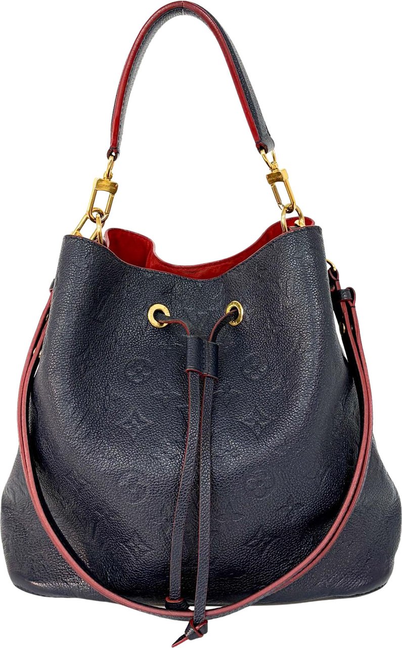 Louis Vuitton Louis Vuitton NeoNoe Handbag Monogram Empreinte Leather MM Navy