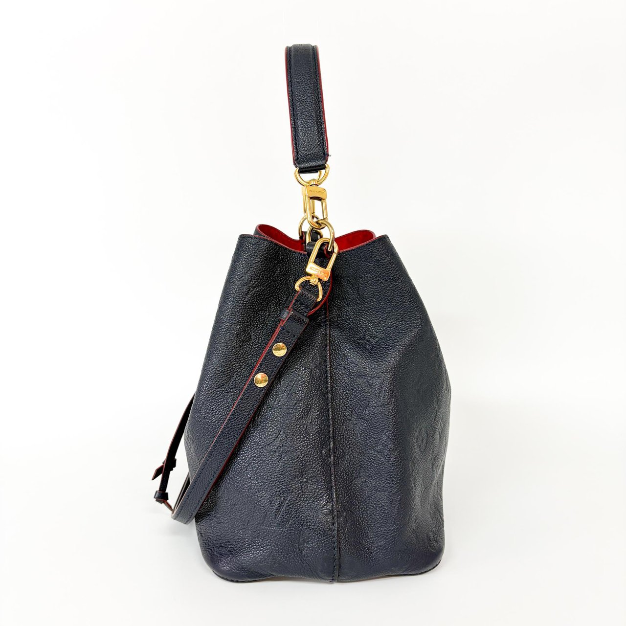 Louis Vuitton Louis Vuitton NeoNoe Handbag Monogram Empreinte Leather MM Navy