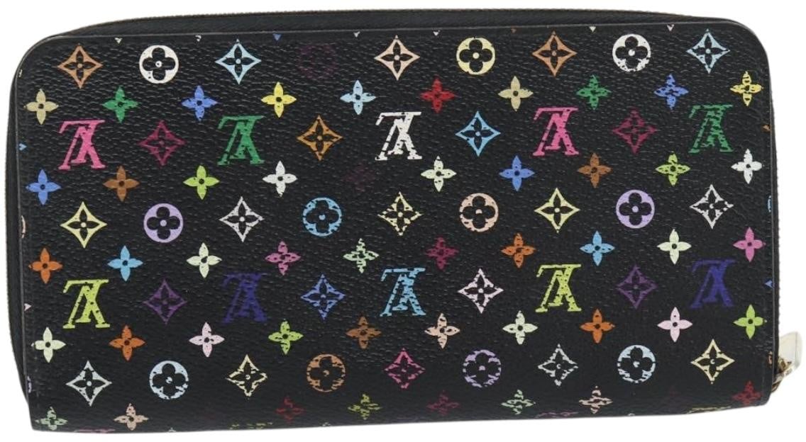Louis Vuitton Aerogram Zippy Wallet Leather Vertical Zwart