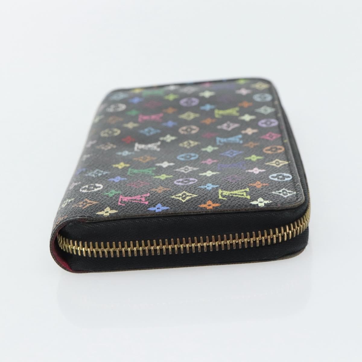 Louis Vuitton Aerogram Zippy Wallet Leather Vertical Zwart