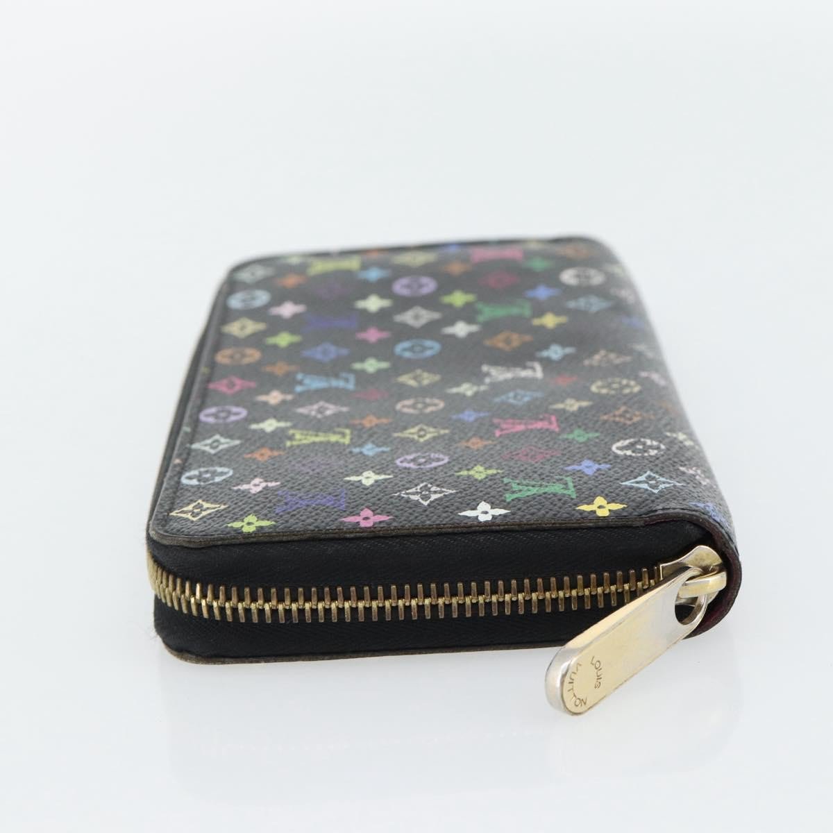 Louis Vuitton Aerogram Zippy Wallet Leather Vertical Zwart