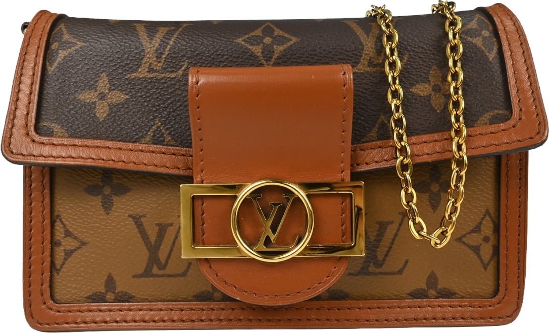 Louis Vuitton Dauphine Chain Reverse Monogram Canvas Small Bruin