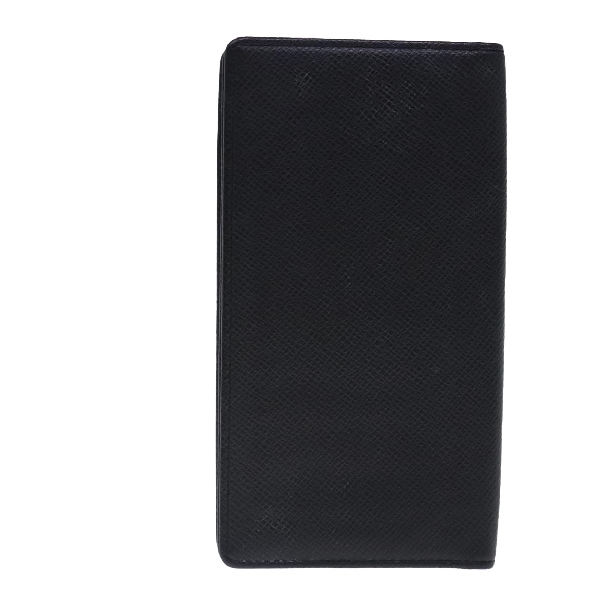 Louis Vuitton Louis Vuitton Porte Cartes Wallet Taiga Leather Zwart